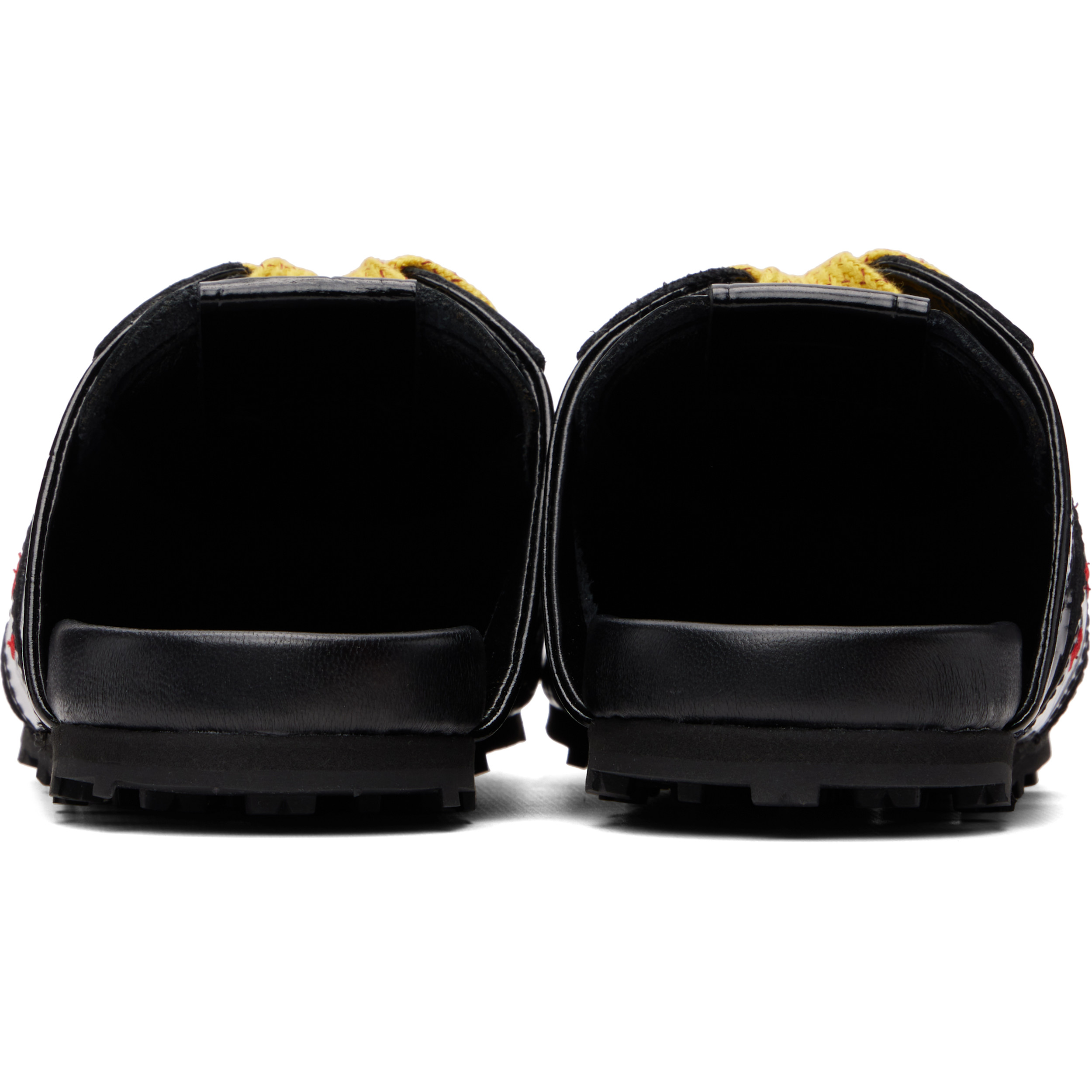 Black Croc-Effect Leather Softy Soccer Slip-On Sneakers