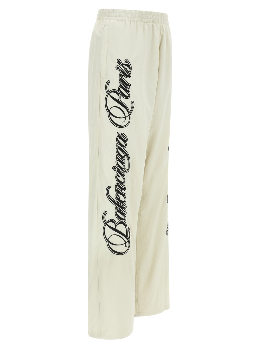 Balenciaga - cursive reversible trousers wide leg design