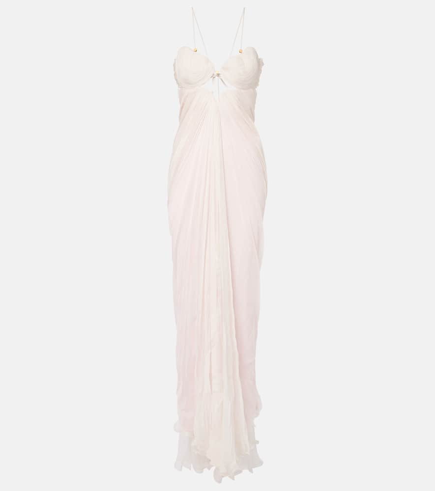 Maria Lucia Hohan | Maria Lucia Hohan Lorelai draped silk mousseline gown |  Realry