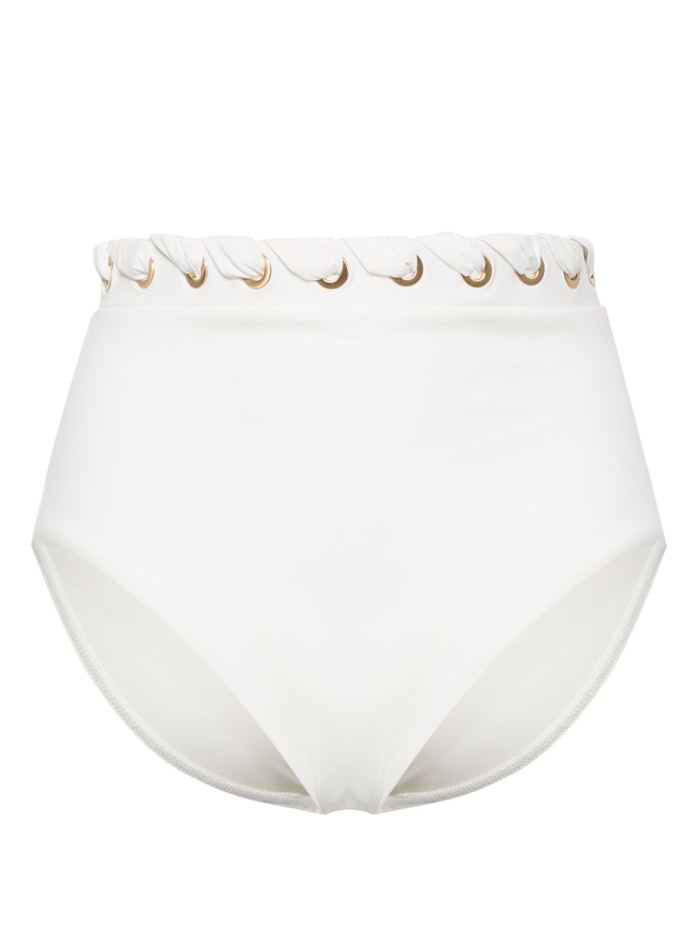 Halliday high-waisted bikini bottoms - White