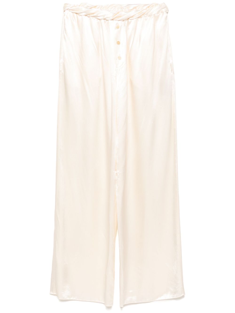 Satin trousers - Neutrals