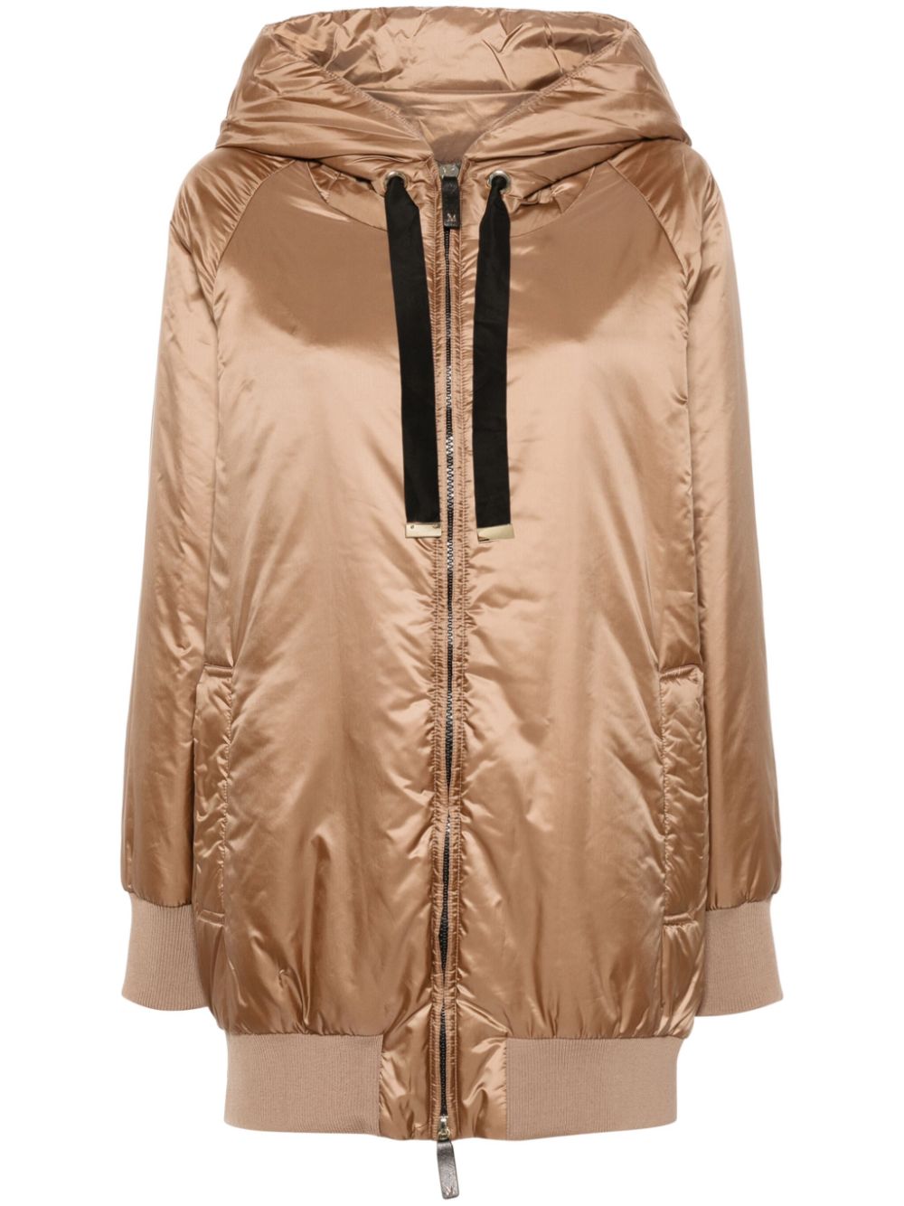 Greenma padded zipped coat - Brown