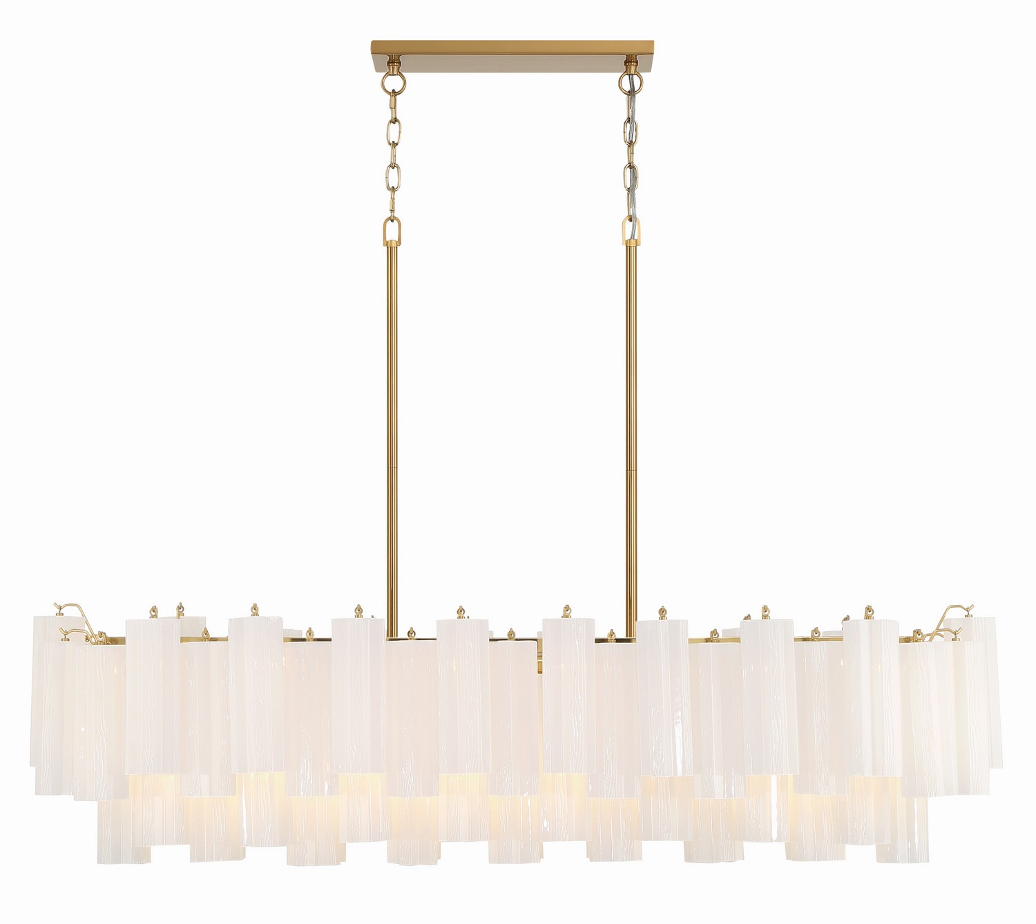 Aged Brass 14 Light Chandelier from the Addis Collection