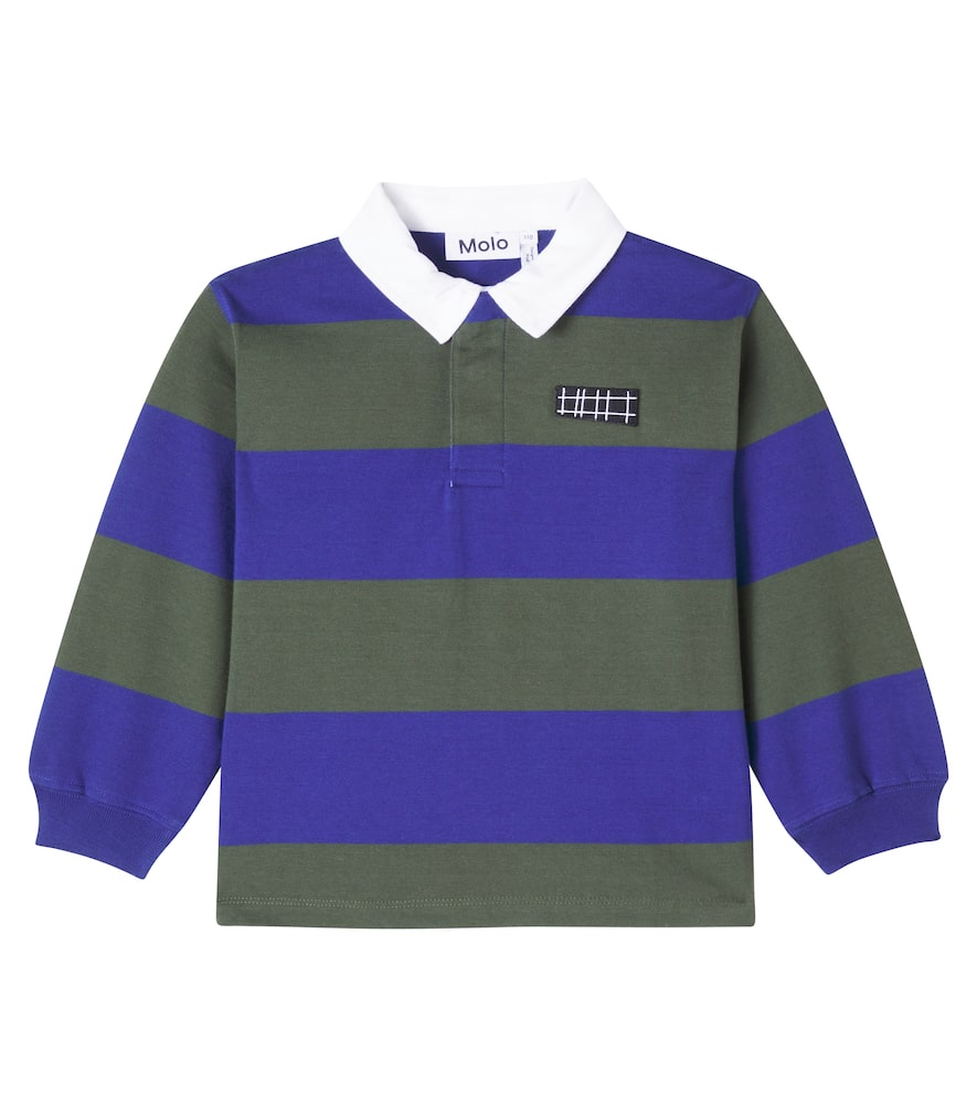 Relz striped cotton polo sweater