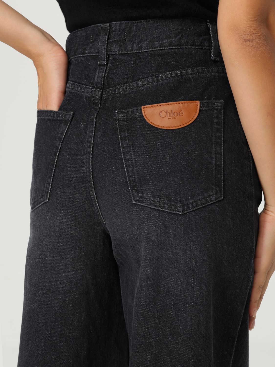 Jeans CHLOÉ Woman color Black