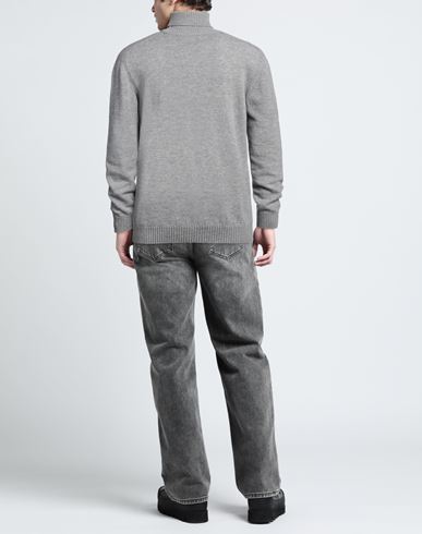 Man Turtleneck Light grey Size XXL Merino Wool, Cashmere
