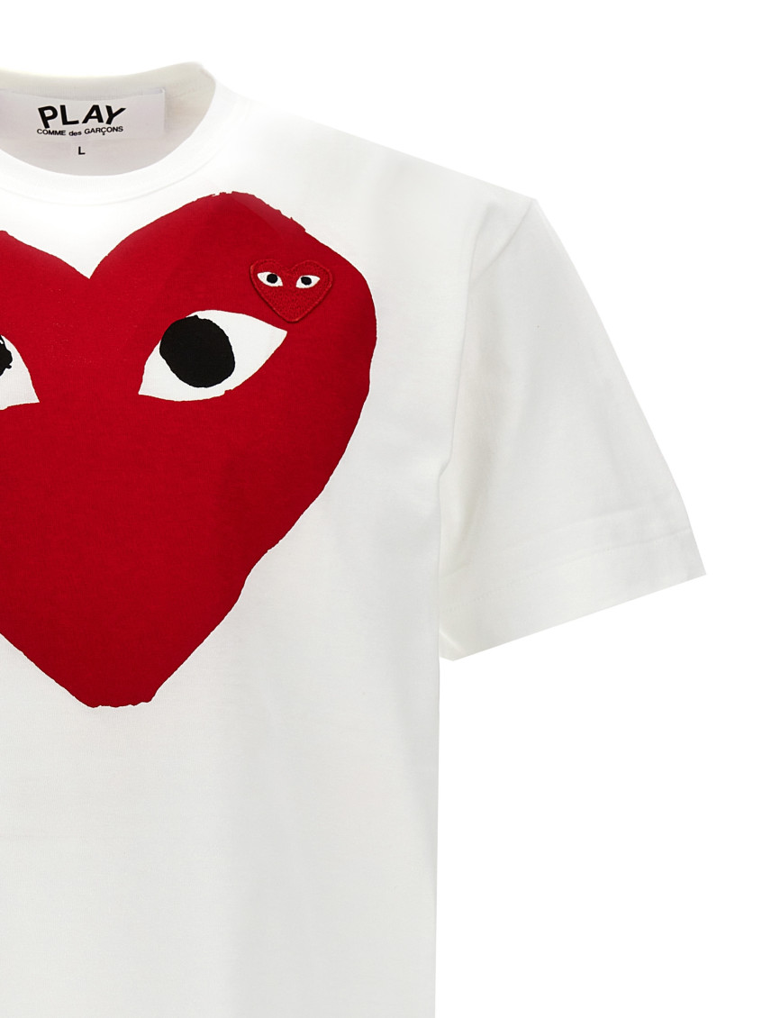 White Logo cotton t-shirt