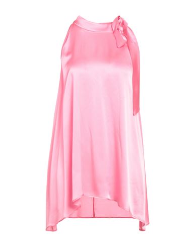 Woman Top Pink Size 6 Acetate, Silk