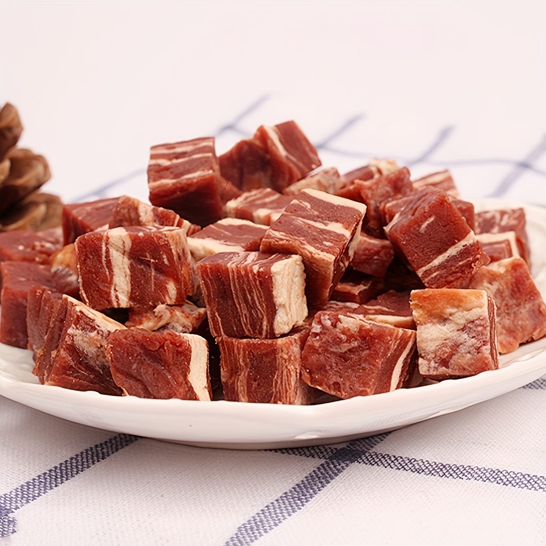 TEMU Beef Dog Treats - Grain-free, High Protein, , And Good For Dental Health