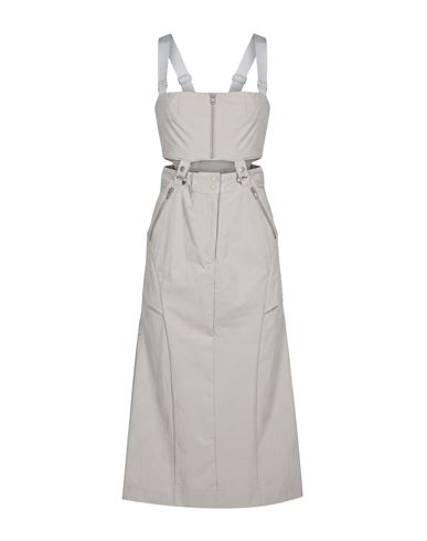 Woman Midi dress Light grey Size 3 Nylon, Polyurethane