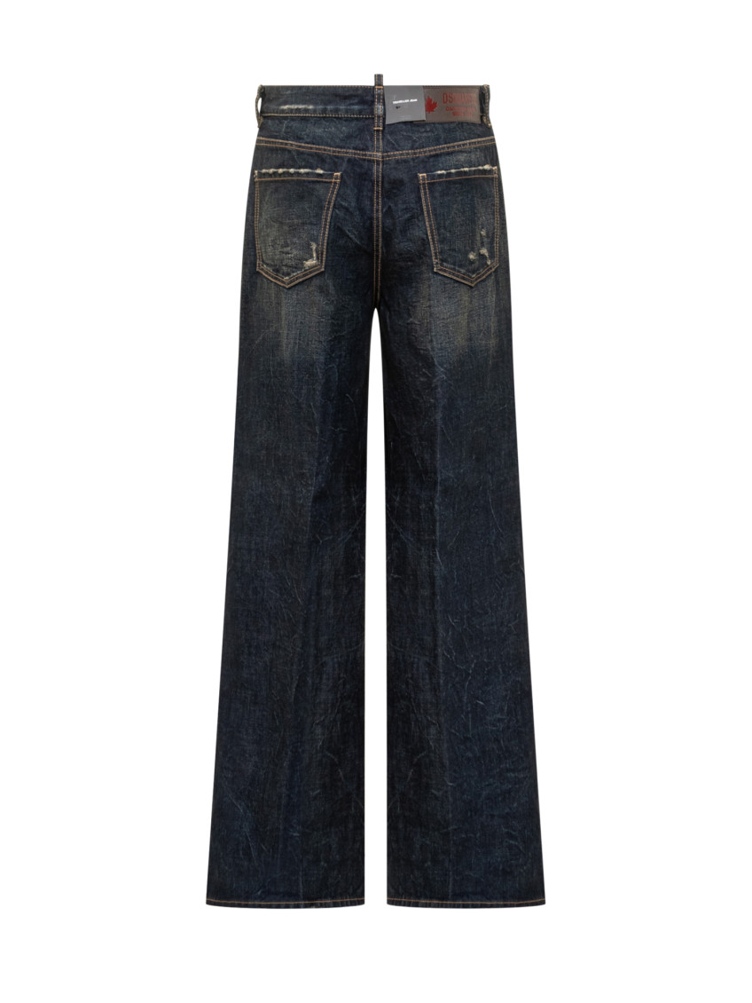 Dsquared2 - wide-leg five-pocket traveller jean
