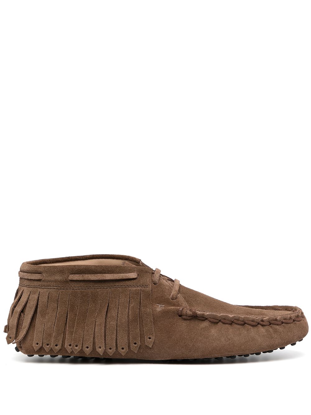 Gommino fringe-trim desert boots - Brown
