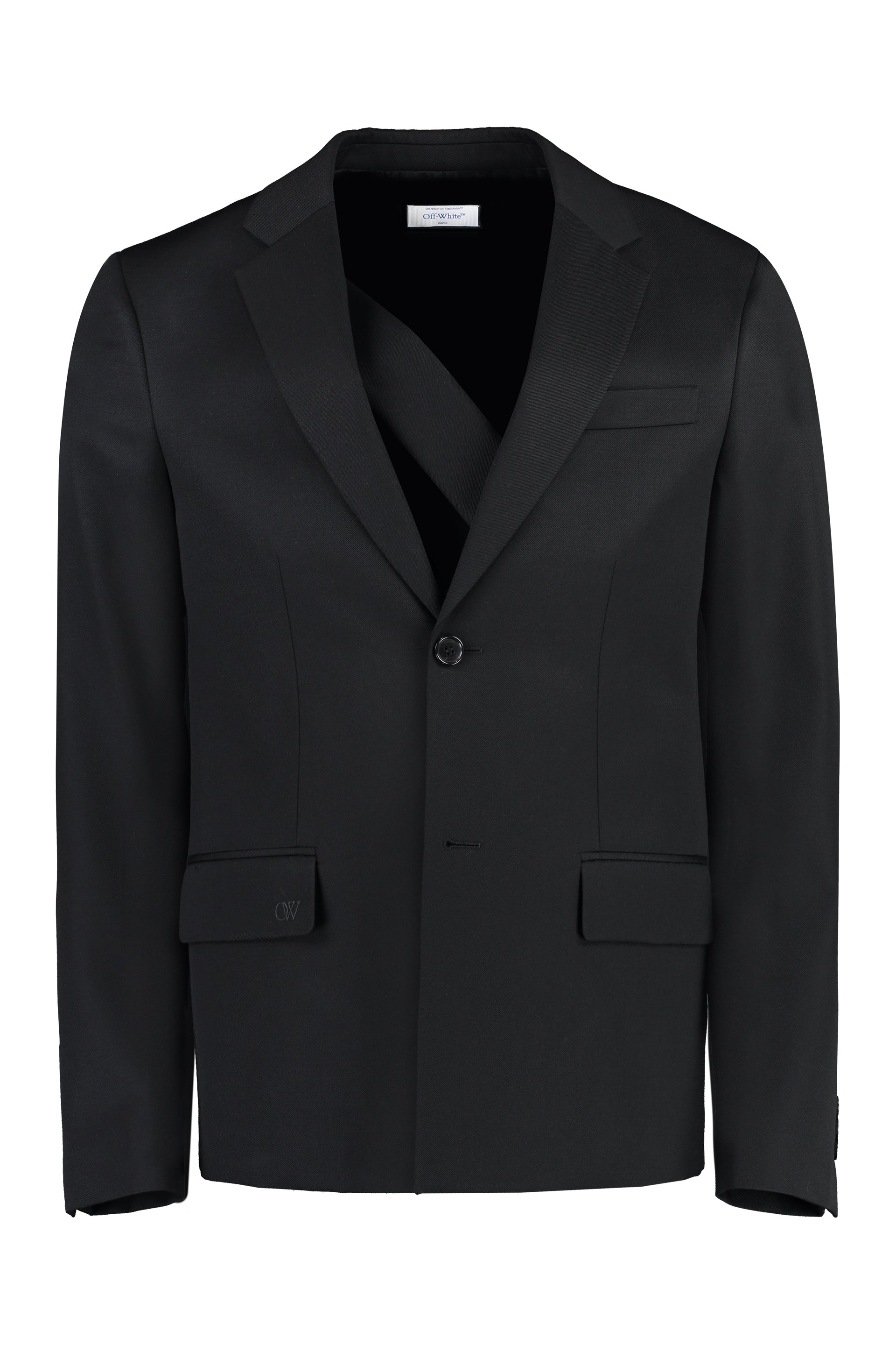 Virgin Wool Blazer — Black