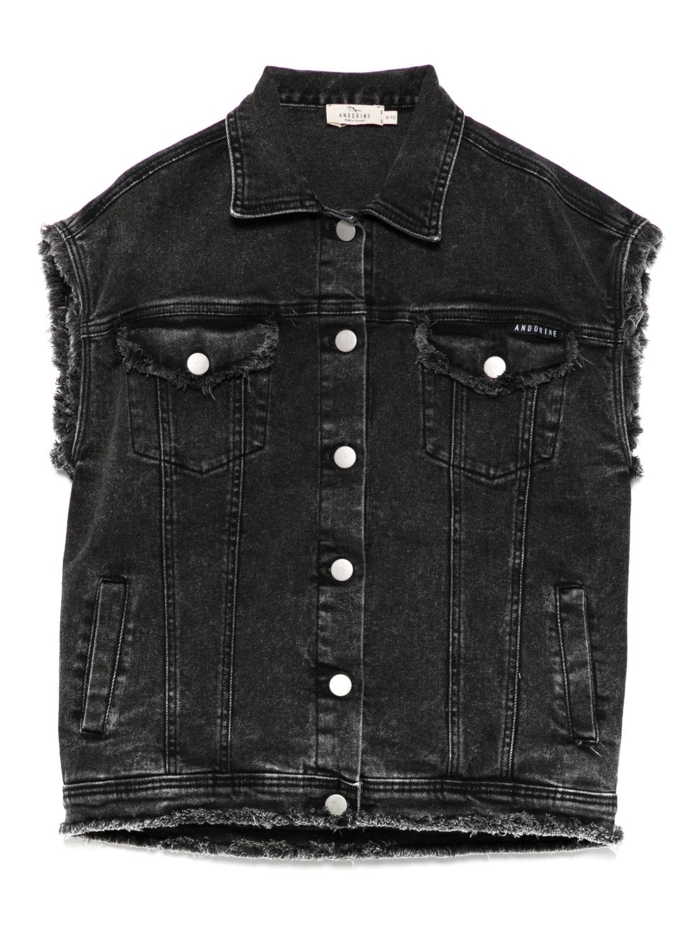 Andorine denim vest - Black