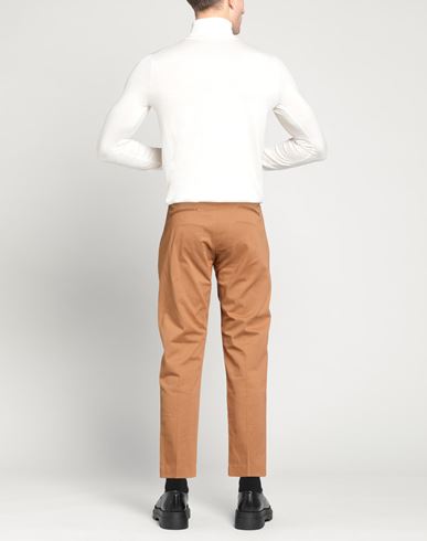 Man Pants Camel Size 36 Cotton, Elastane