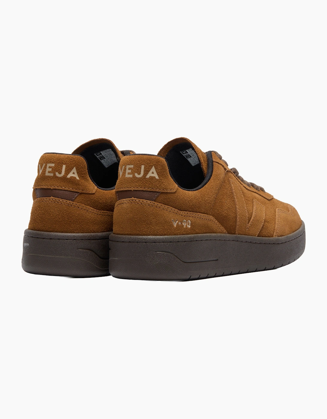 Men's VEJA V-90 SUEDE TRAINER COGNAC/EAGLE - Brown