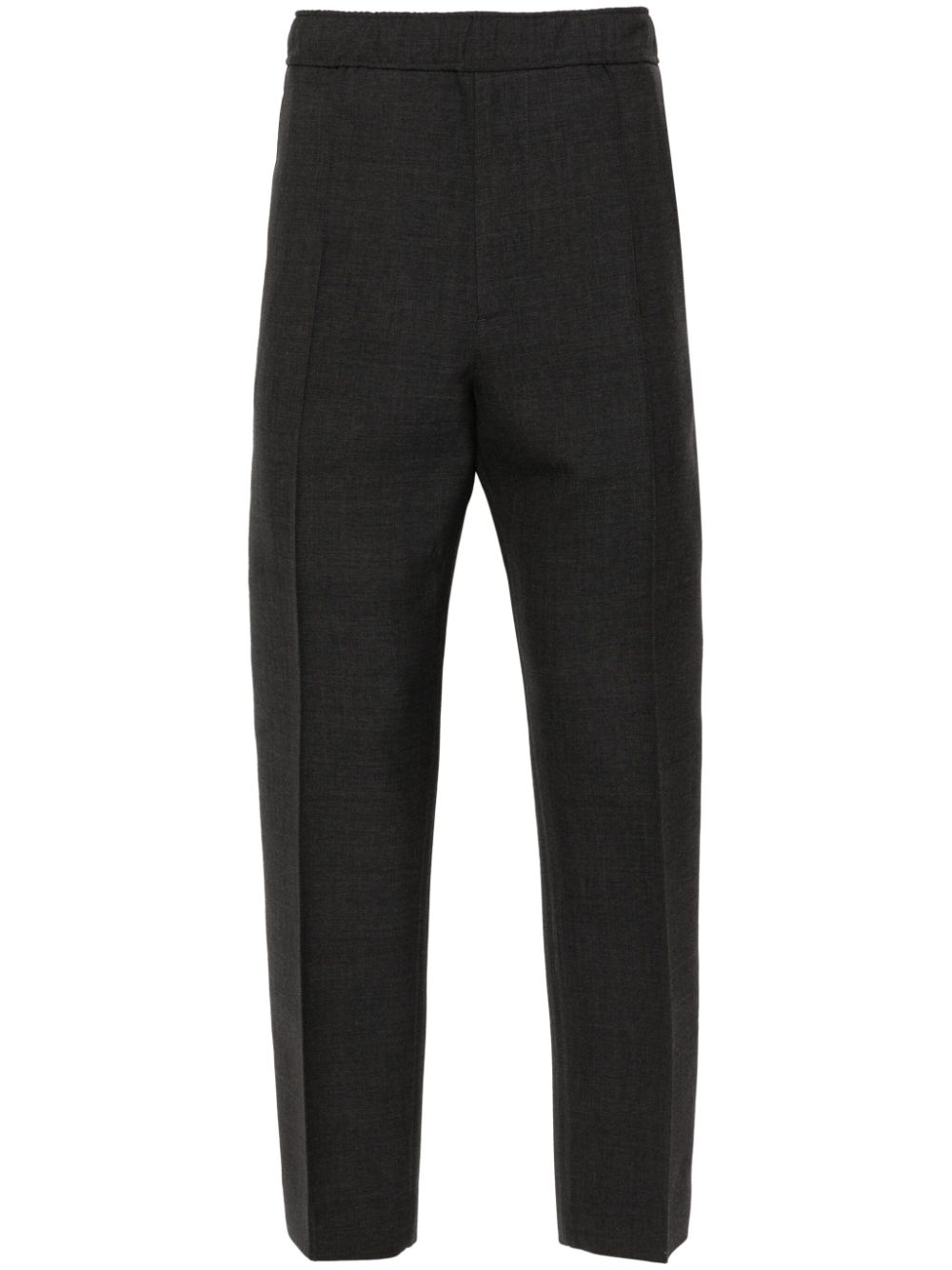 Wool tapered trousers - Grey