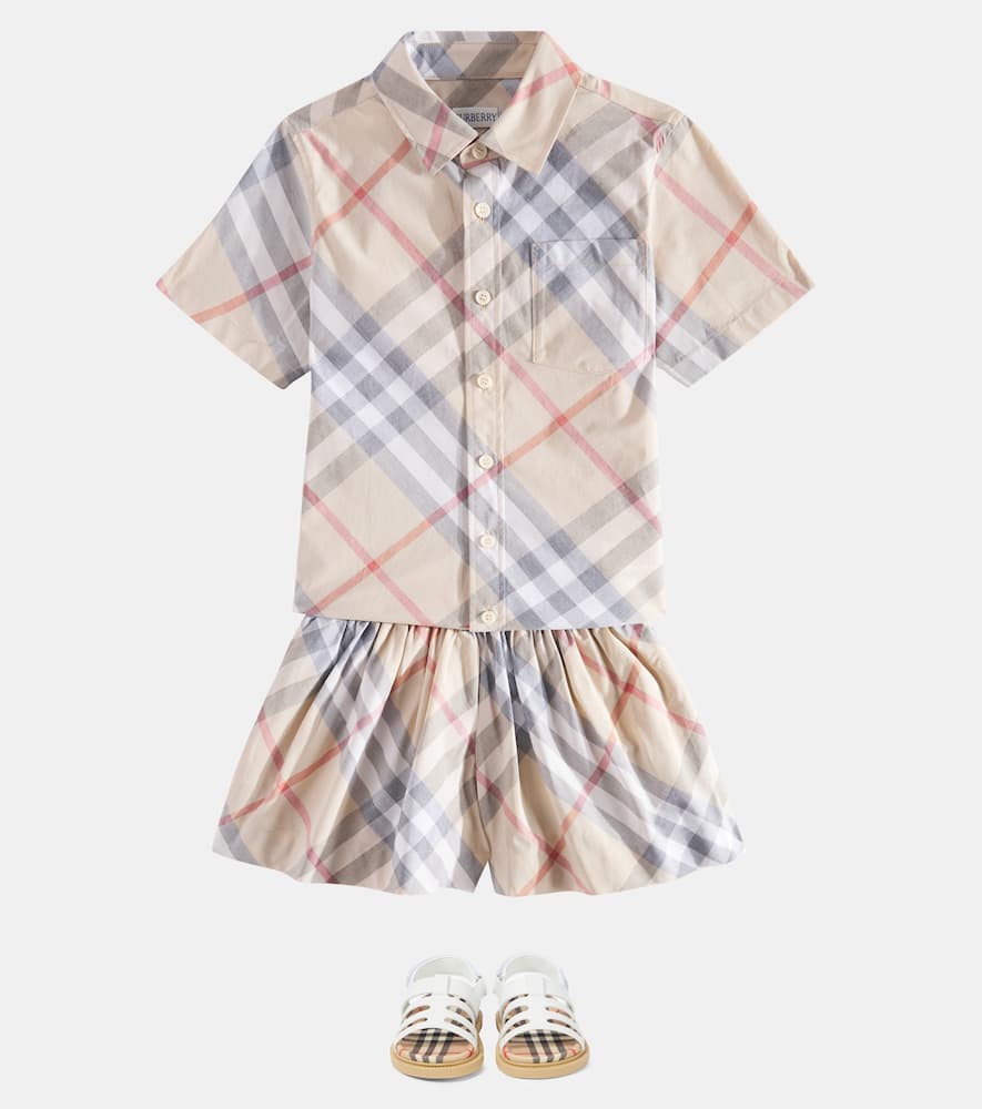 Burberry Kids Burberry Check cotton dress