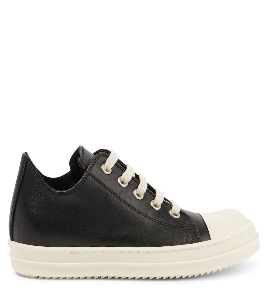 Rick Owens Kids Strobe leather low-top sneakers