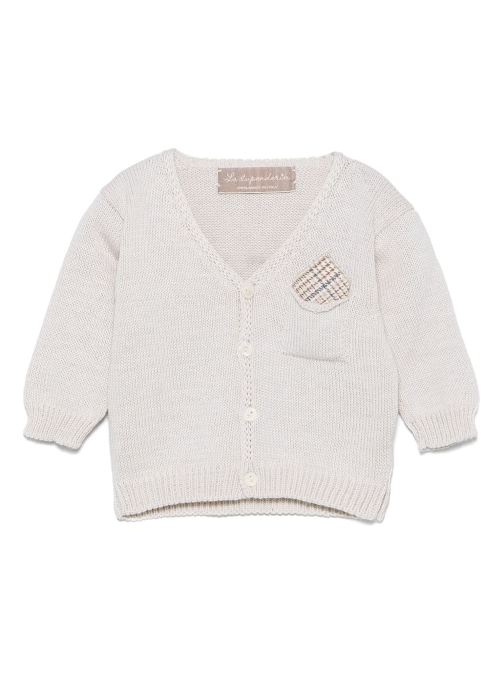 La Stupenderia cotton cardigan - Neutrals