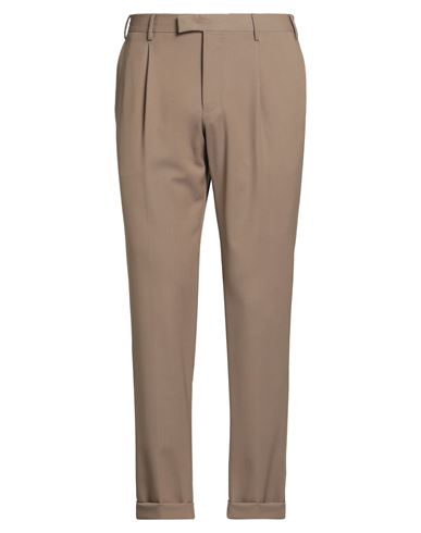 Man Pants Khaki Size 36 Polyester, Wool, Elastane