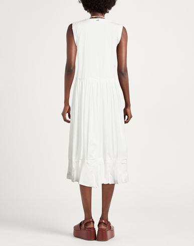 Use Woman Midi dress White Size 4 Cotton
