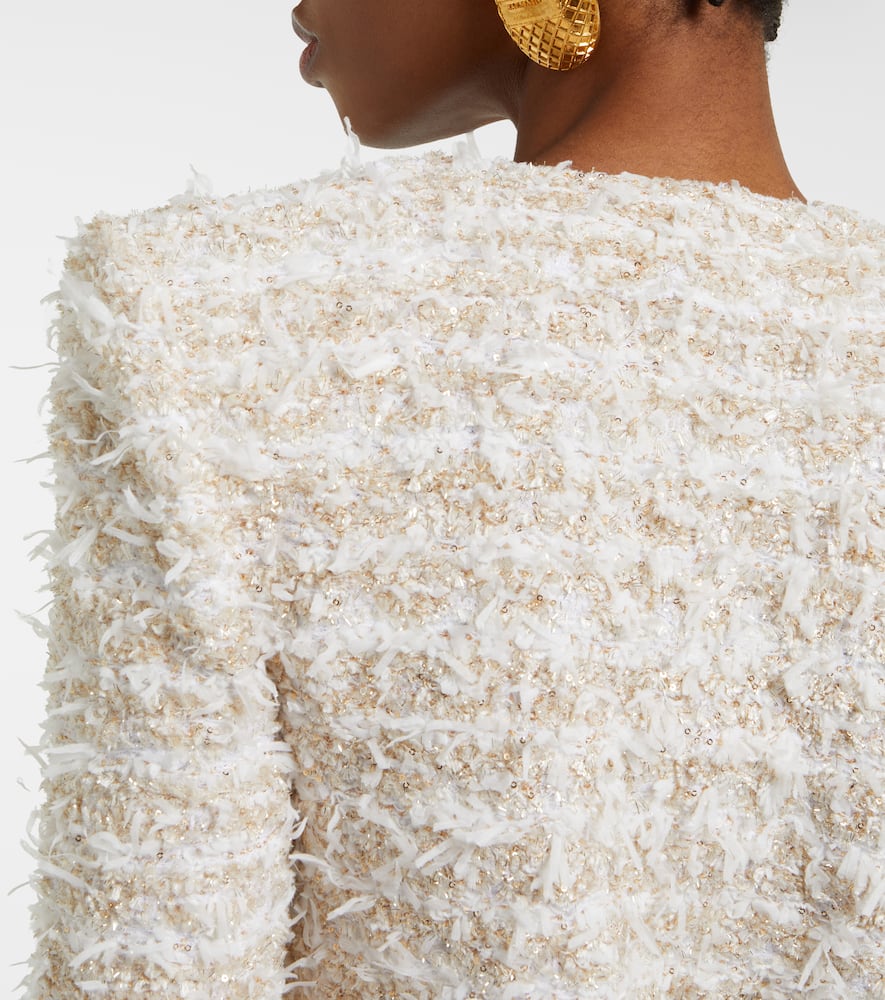 Cropped tweed jacket