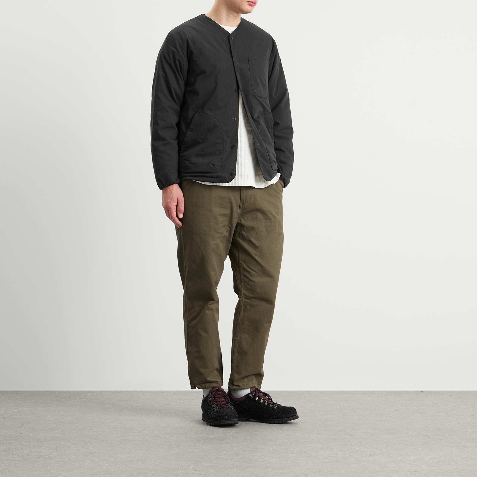 Men's Hinoc Ripstop Inner Down Cardigan Black