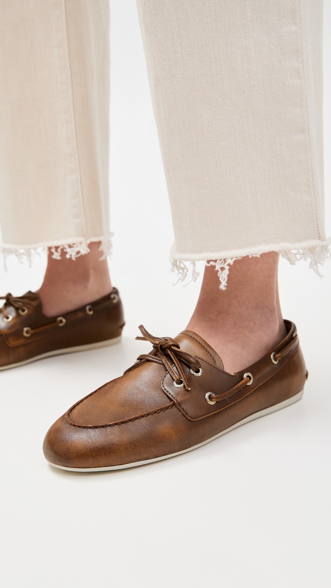 Sperry Slim Boat Shoes Tan