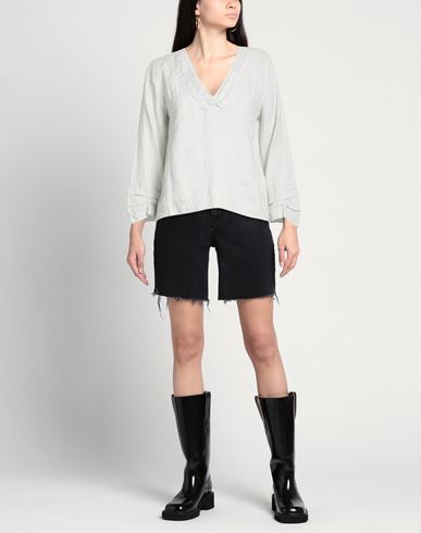 Woman Top Light grey Size S Linen