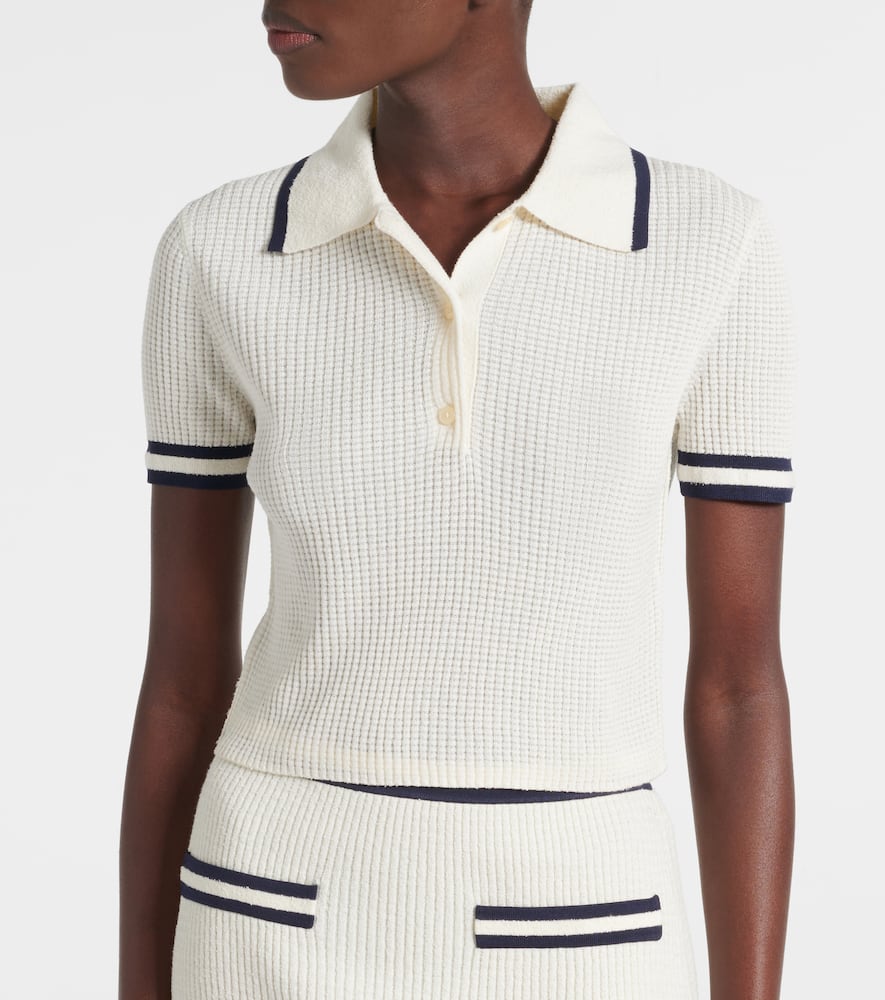 Whitten bouclé polo shirt