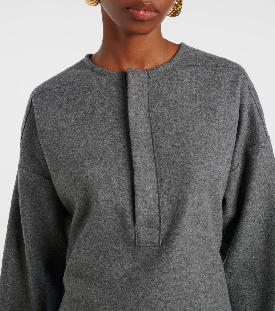 Wool and cashmere Henley shirt