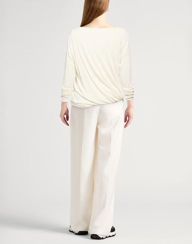 Woman Sweater Ivory Size M Virgin Wool