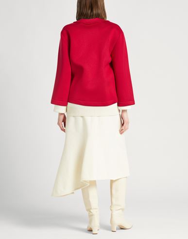 Woman Coat Red Size 8 Viscose, Elastane, Polyurethane