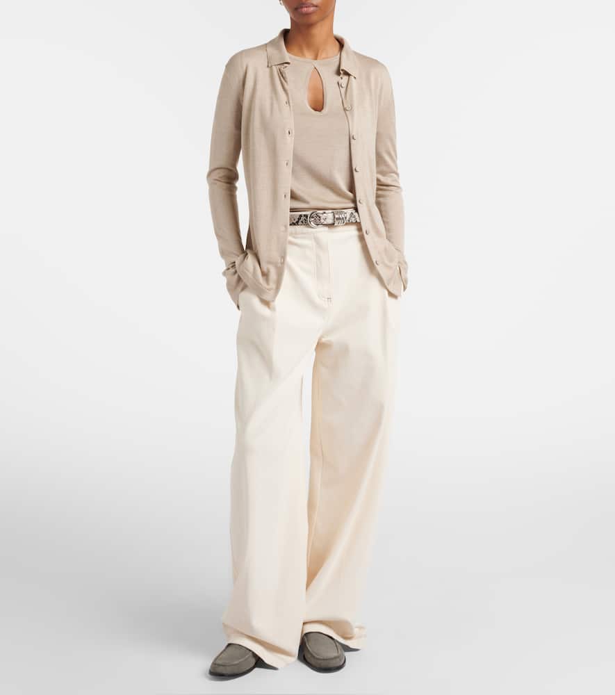 Valido silk and cashmere top