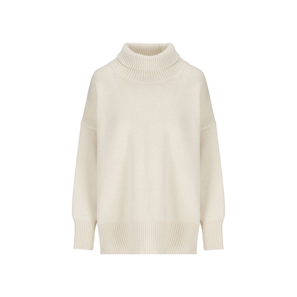 Cashmere Turtleneck Sweater — White