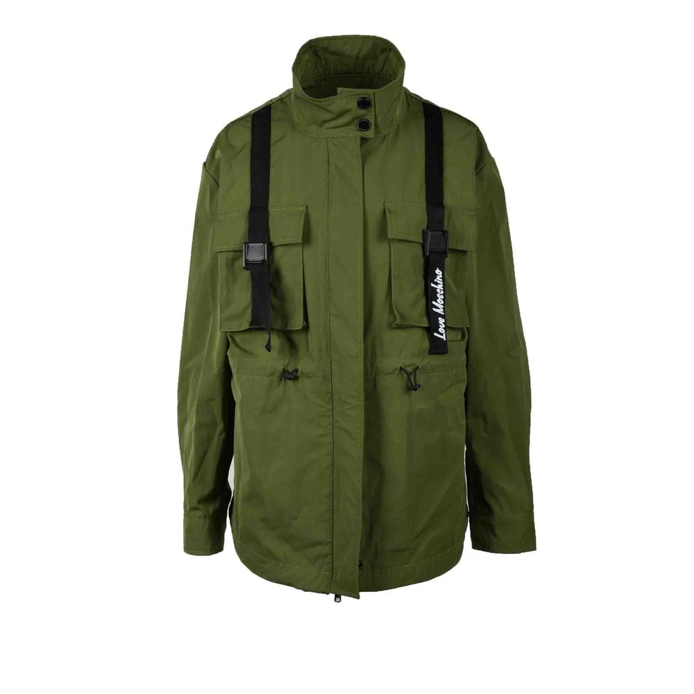 Oversized Technical Parka Parka — Green