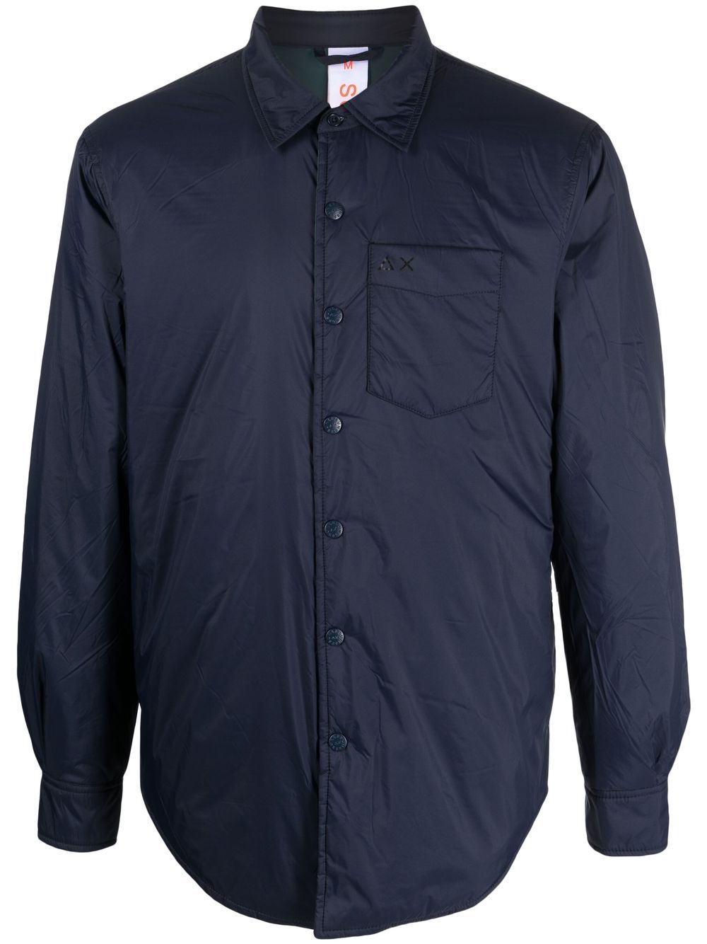Padded long-sleeve shirt - Black