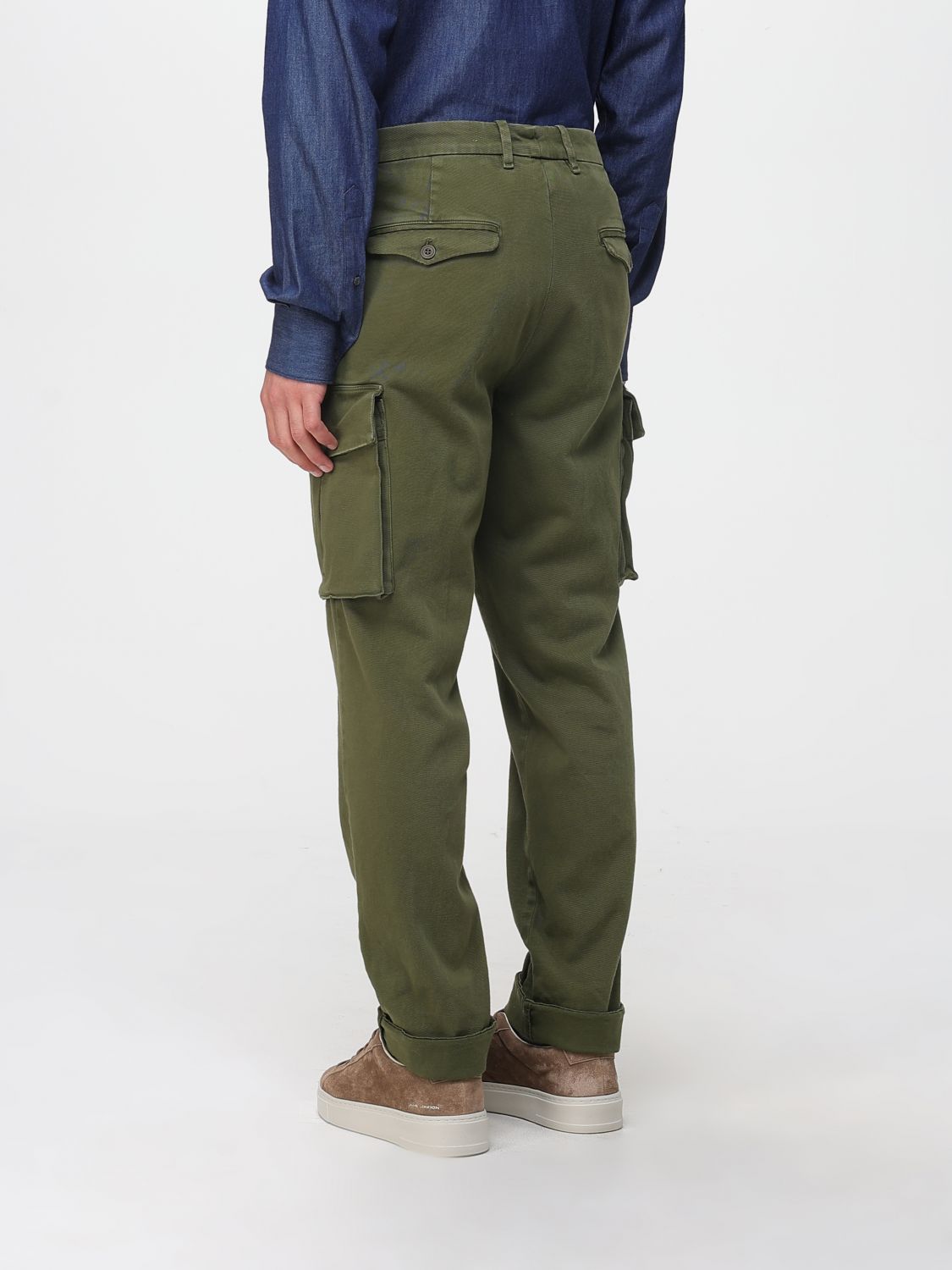 Pants Men color Green