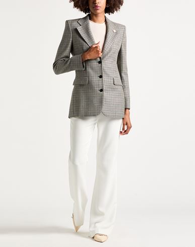 Woman Blazer Beige Size 6 Wool
