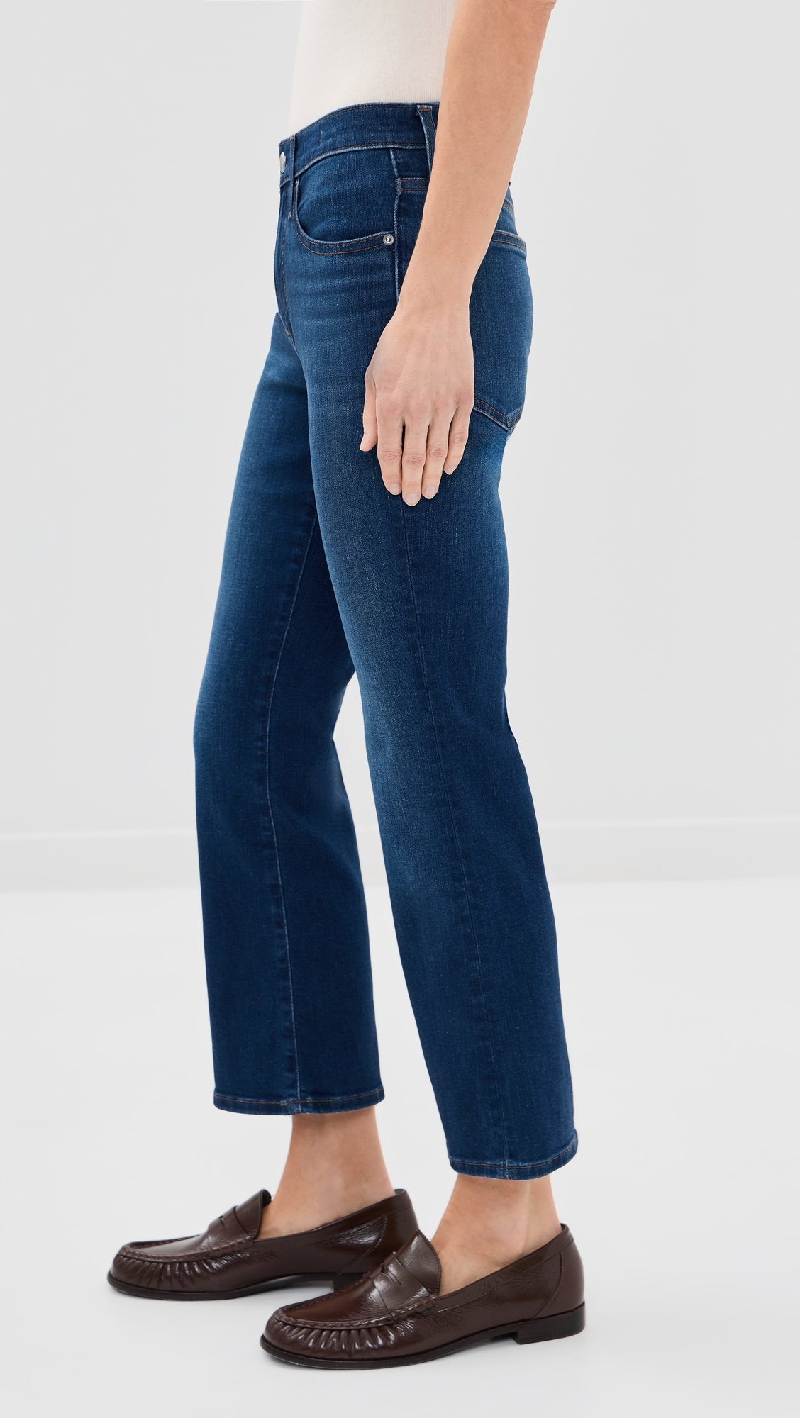 The Short Stretch Flare Crop Jeans Osgoode Wash