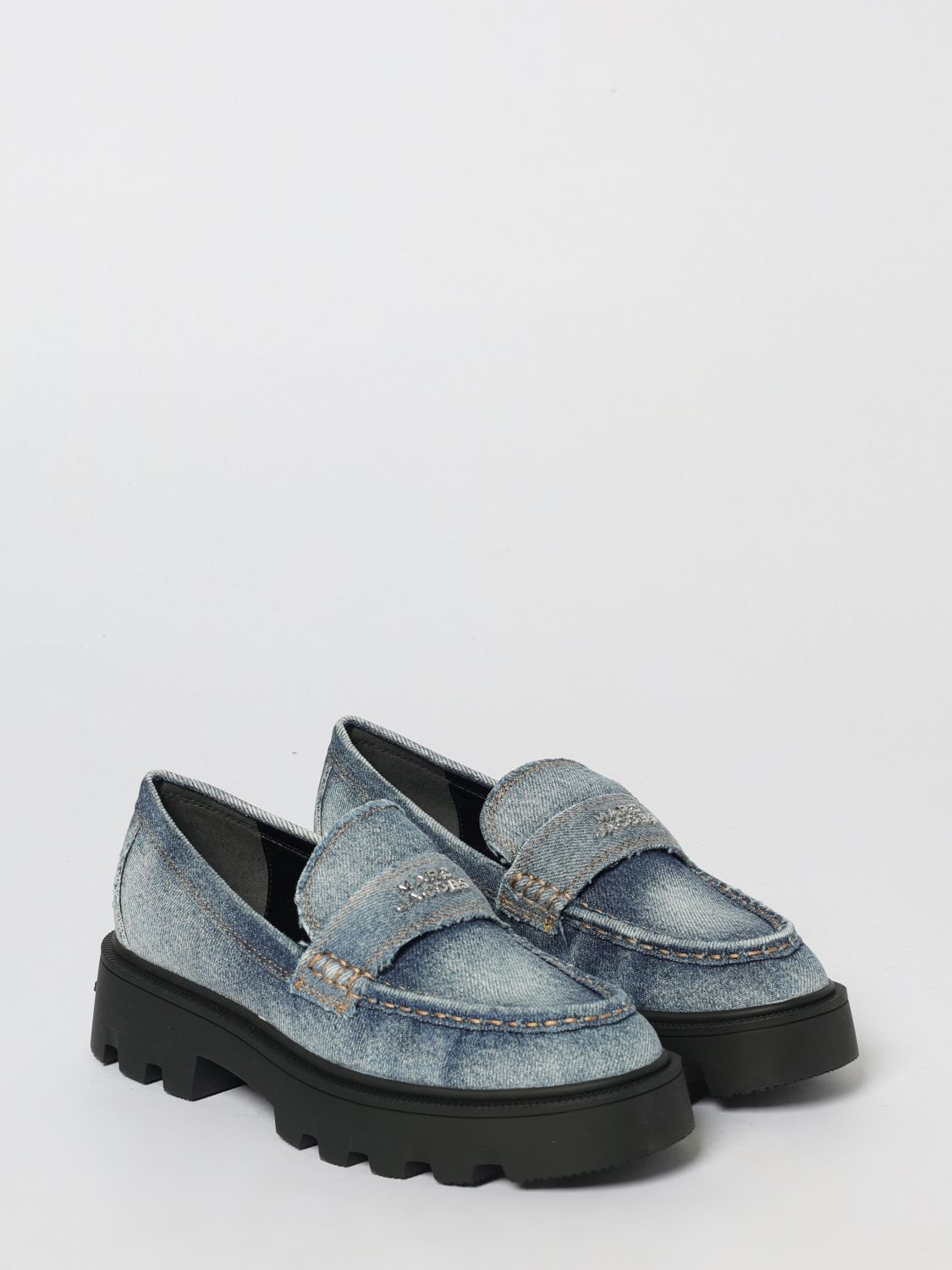 Flat Shoes Woman color Denim