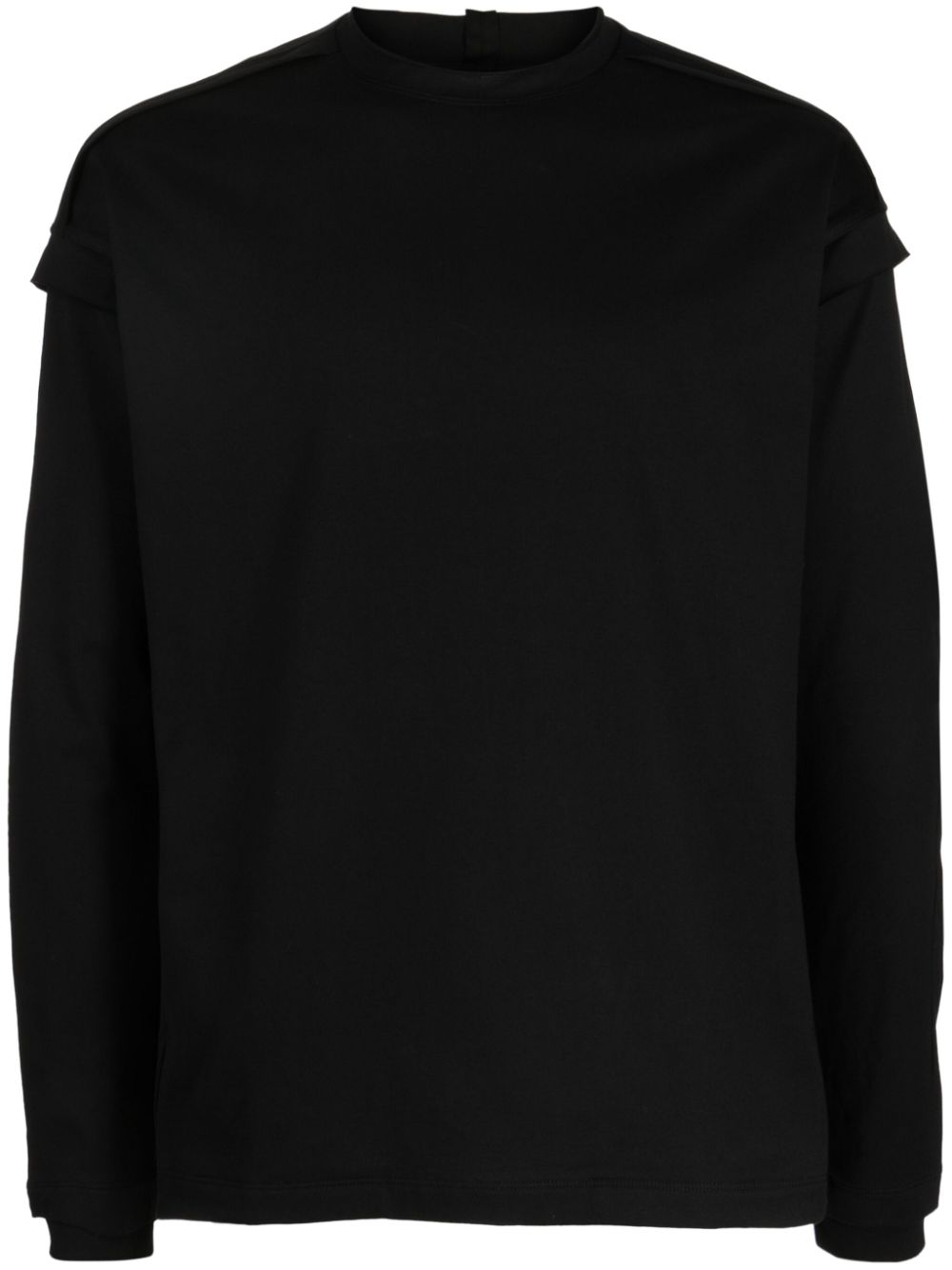 Long-sleeve cotton T-shirt - Black