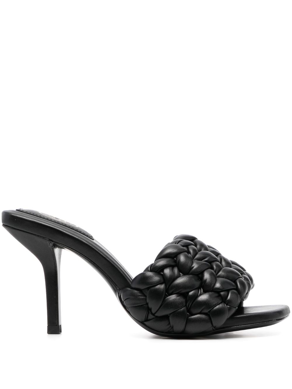 Serena 100mm braided-strap sandals - Black
