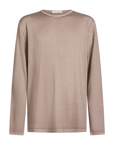 Man Sweater Taupe Size XXL Merino Wool