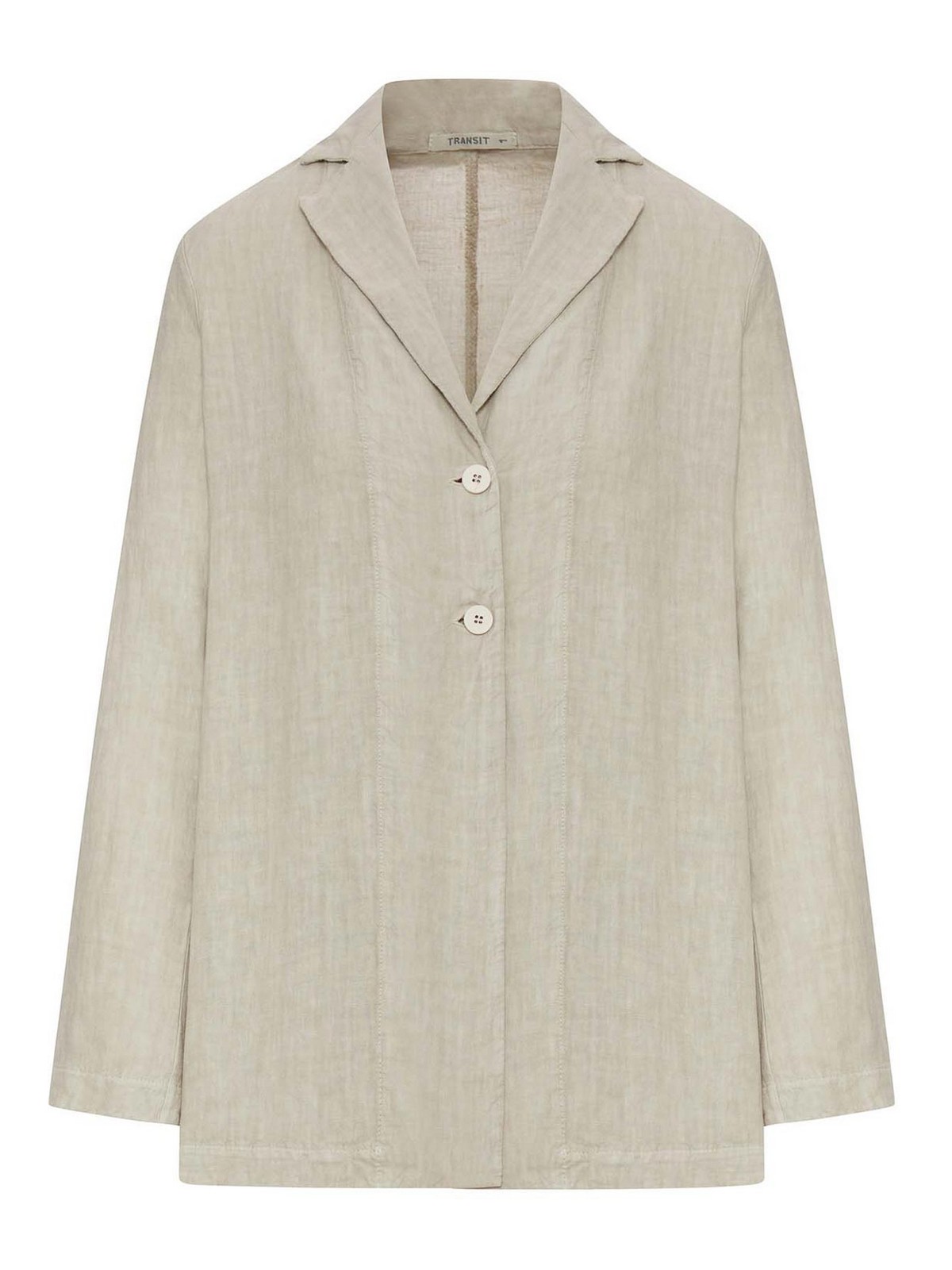 Single-Breasted Linen Jacket