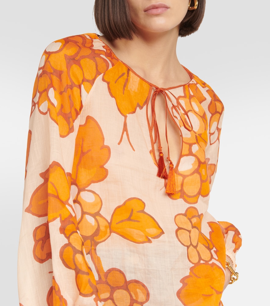 Printed ramie tunic