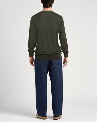 Man Sweater Military green Size 3XL Acrylic, Wool