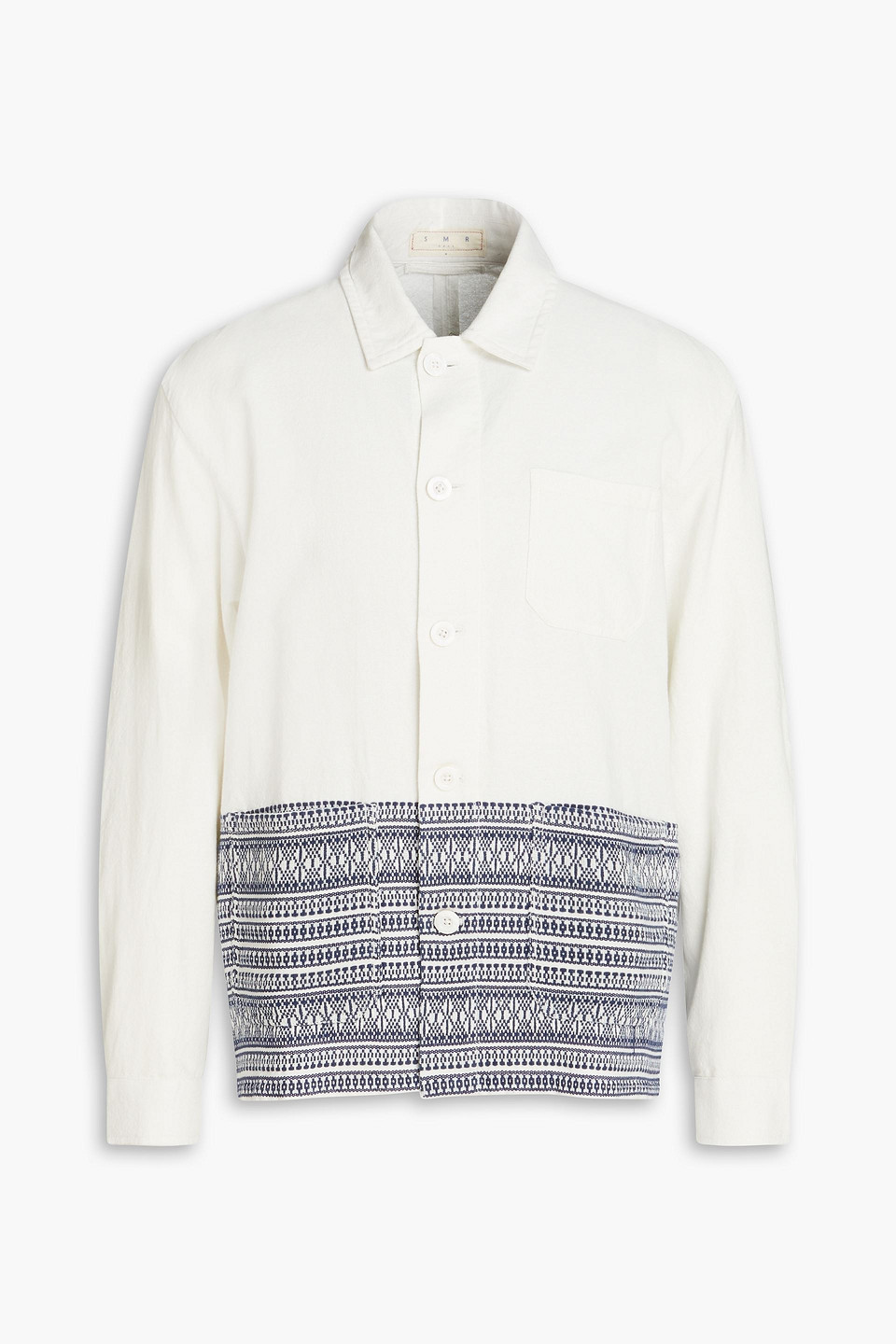 Embroidered cotton-canvas jacket - White - M