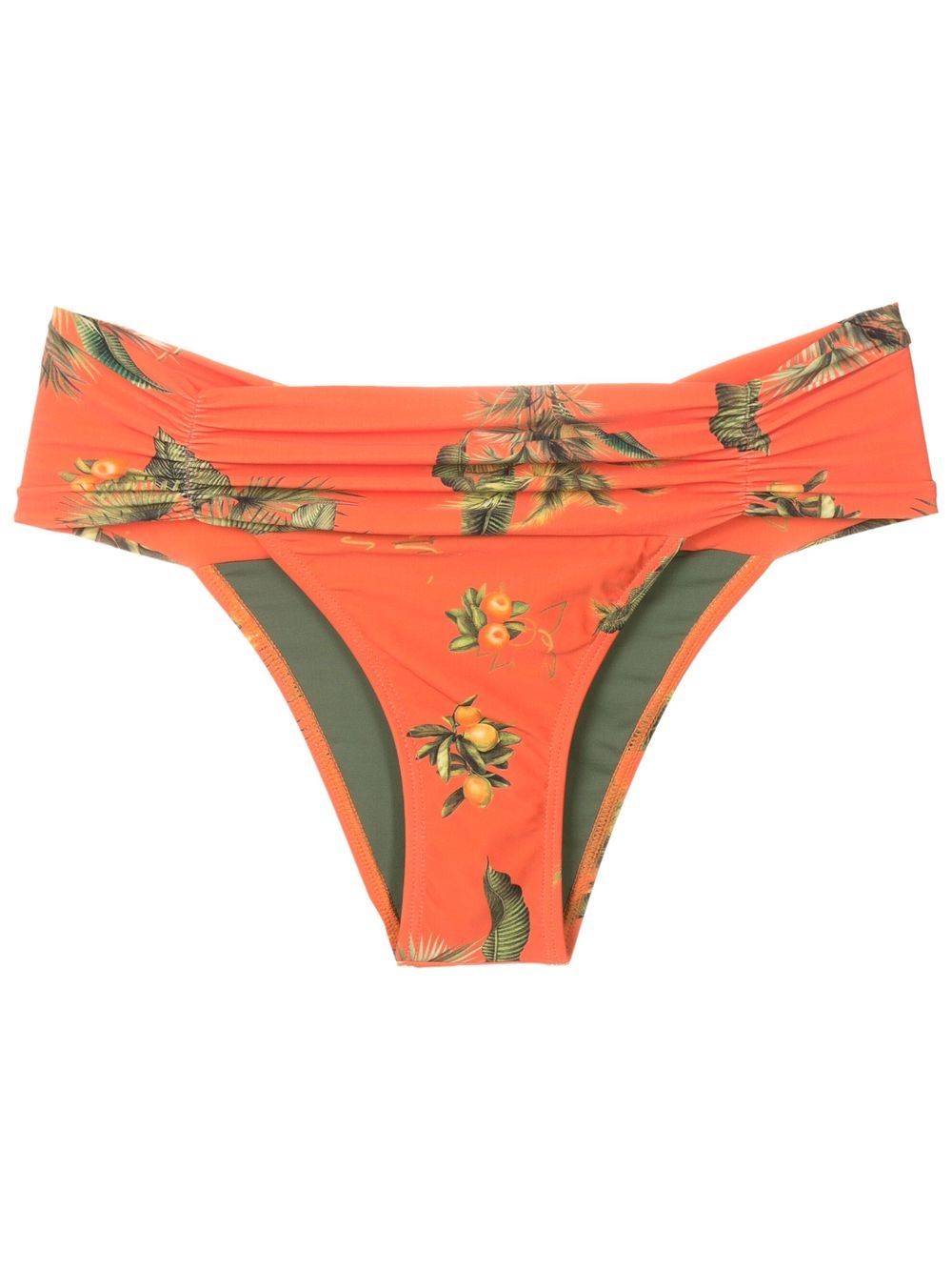 Jasper floral-print bikini bottoms - Orange